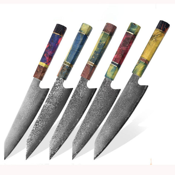 Cuchillo de Corte Damasco con Hoja Estable