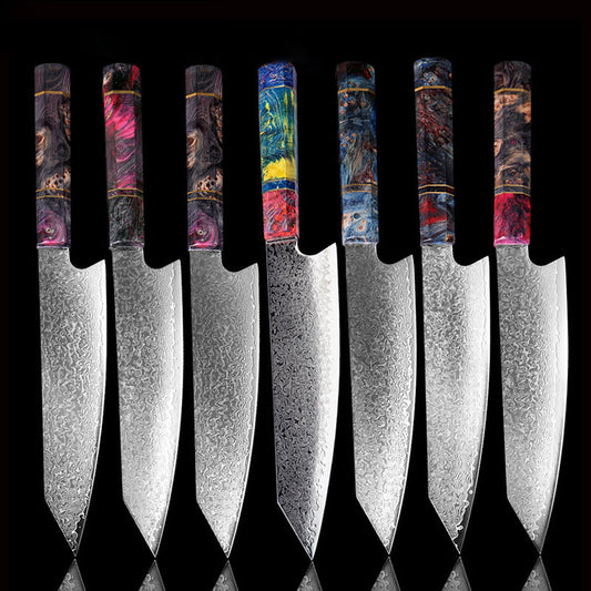 Cuchillo de Corte Damasco con Hoja Estable