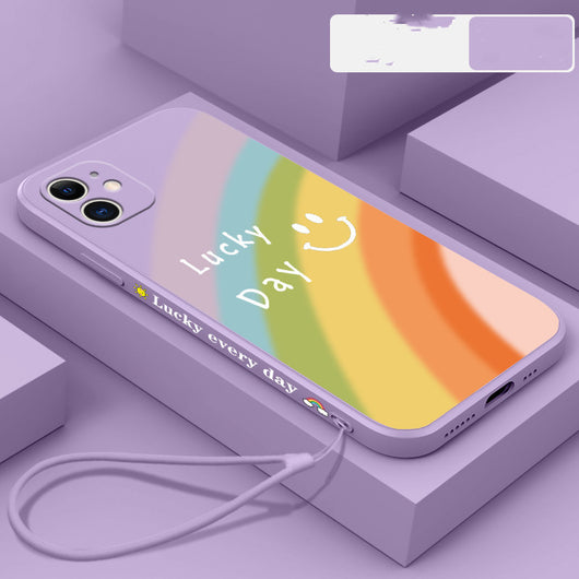 Funda para Celular Arcoíris con Carita Feliz en Silicona - Image 3