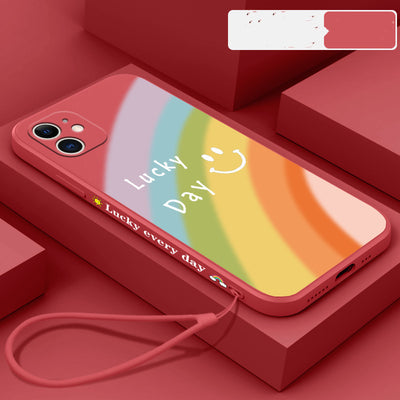 Funda para Celular Arcoíris con Carita Feliz en Silicona - Image 4