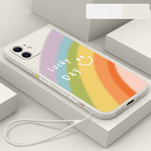 Funda para Celular Arcoíris con Carita Feliz en Silicona - Image 6