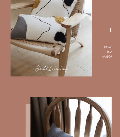 Cojín Cuadrado con Líneas Abstractas Tufted - Almohada Decorativa - Image 9