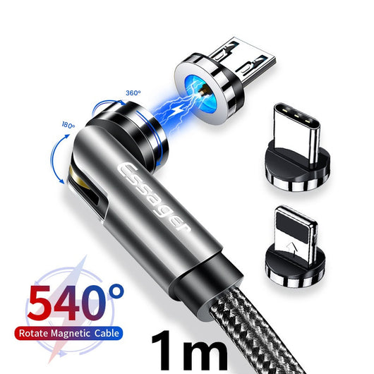 Cable Magnético Rotatorio Essager con Carga Rápida - Image 18