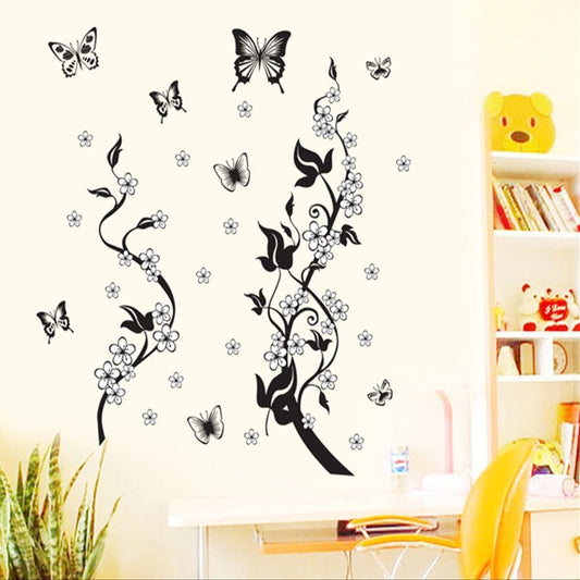 Adhesivo Decorativo de Pared Mariposas y Flores - Diseño Premium Tercera Generación