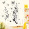 Adhesivo Decorativo de Pared Mariposas y Flores - Diseño Premium Tercera Generación