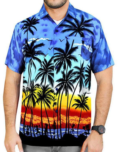 Playera Hawaiana Estampada 3D de Manga Corta - Image 10
