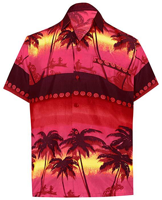 Playera Hawaiana Estampada 3D de Manga Corta - Image 5