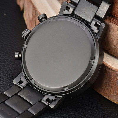 Reloj Multifuncional de Madera de Sándalo Verde - Image 12