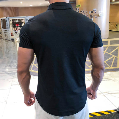 Polo Deportivo Secado Rápido para Entrenador Personal - Camiseta Ajustada de Manga Corta - Image 7