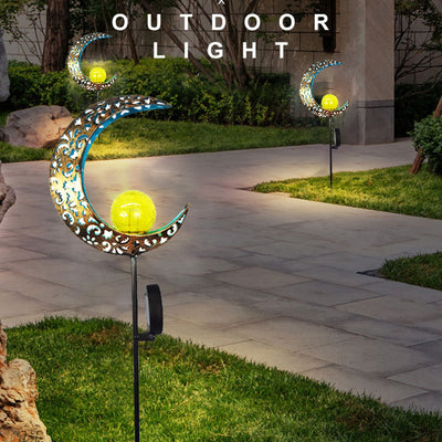 Lámpara Solar Retro de Hierro Forjado para Jardín con Proyección Decorativa - Image 2