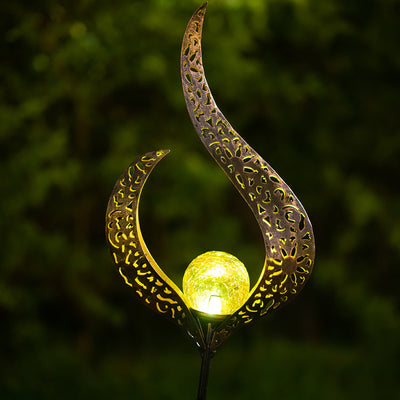 Lámpara Solar Retro de Hierro Forjado para Jardín con Proyección Decorativa - Image 18