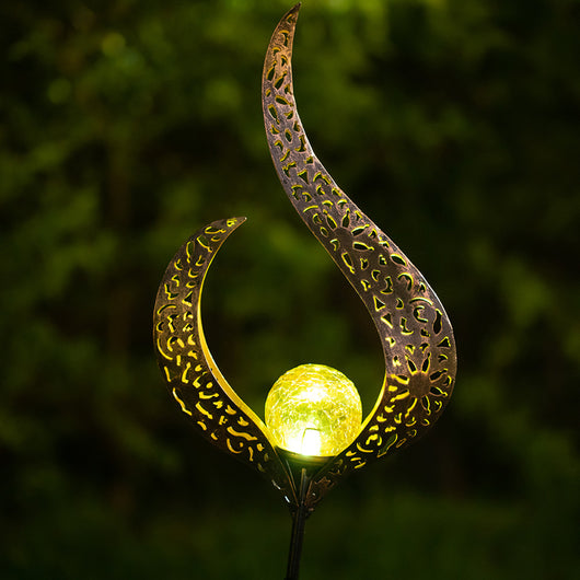 Lámpara Solar Retro de Hierro Forjado para Jardín con Proyección Decorativa - Image 18