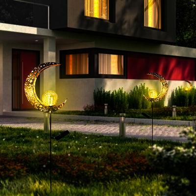 Lámpara Solar Retro de Hierro Forjado para Jardín con Proyección Decorativa - Image 4