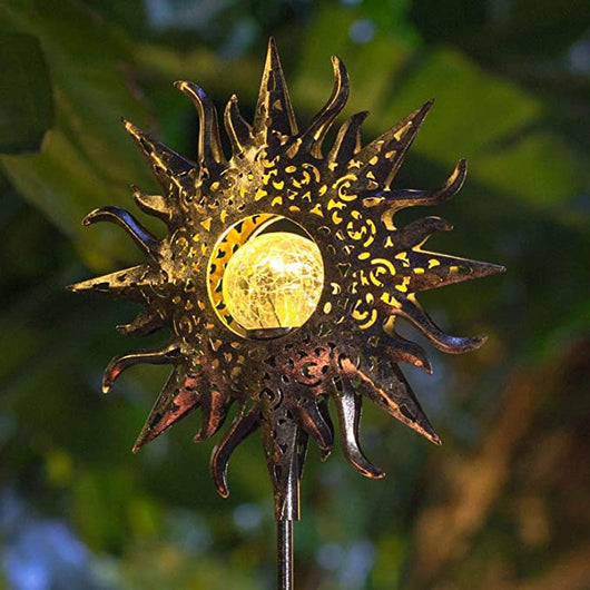 Lámpara Solar Retro de Hierro Forjado para Jardín con Proyección Decorativa - Image 19
