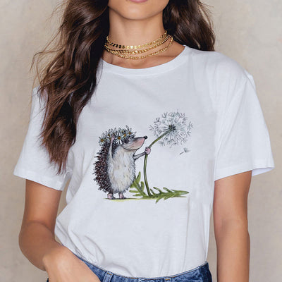 Blusa Holgada Estampado Animales Dibujos Talla Grande - Image 8