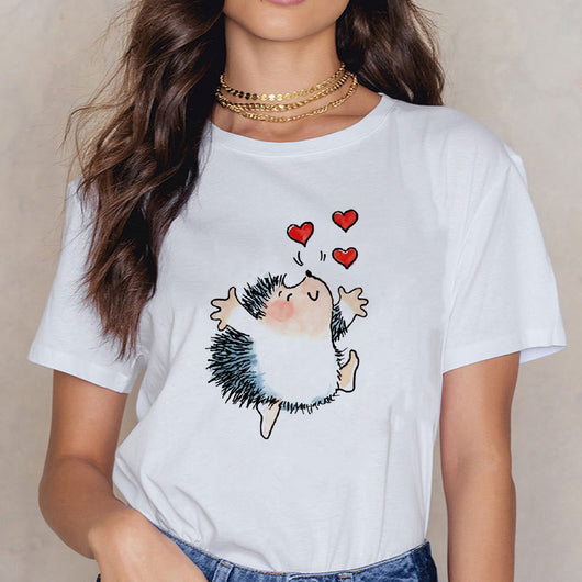 Blusa Holgada Estampado Animales Dibujos Talla Grande - Image 7
