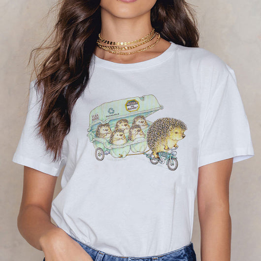 Blusa Holgada Estampado Animales Dibujos Talla Grande - Image 6
