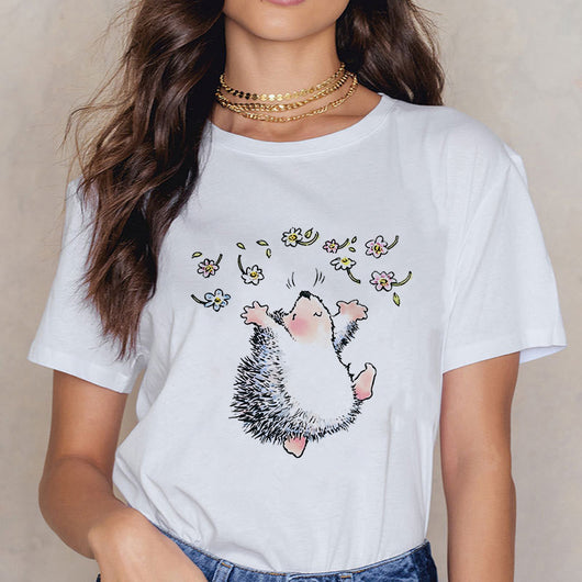 Blusa Holgada Estampado Animales Dibujos Talla Grande - Image 10