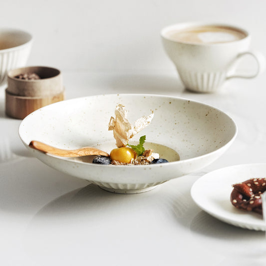 Tazas y Platillos Artesanales Raspadas a Mano