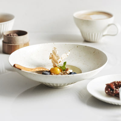 Tazas y Platillos Artesanales Raspadas a Mano
