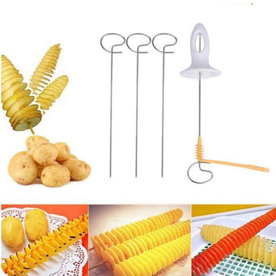 Cortador de Papas Manual Profesional - Rebanador de Papas Reutilizable para Cocina - Image 12