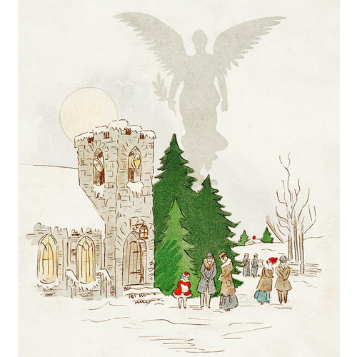 Navidad Blanca con Ángel - Kit de Pintura por Números DIY - Image 6