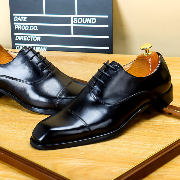 Zapatos Formales de Cuero Genuino para Hombre - Piel Vacuno Premium