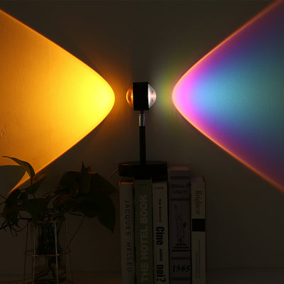 Lámpara Proyectora USB Atardecer Arcoíris para Dormitorio - Image 9