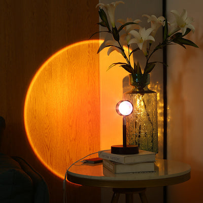 Lámpara Proyectora USB Atardecer Arcoíris para Dormitorio - Image 4