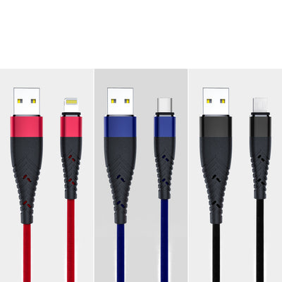 Cable de Carga Ultrarrápido con Trenzado Reforzado