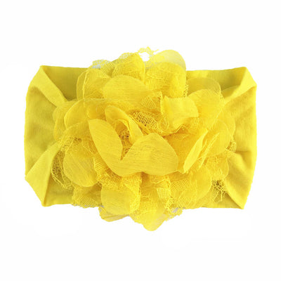 Diadema de Flores en Malla Chifón para Bebé - Image 3