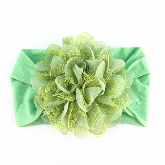 Diadema de Flores en Malla Chifón para Bebé - Image 2
