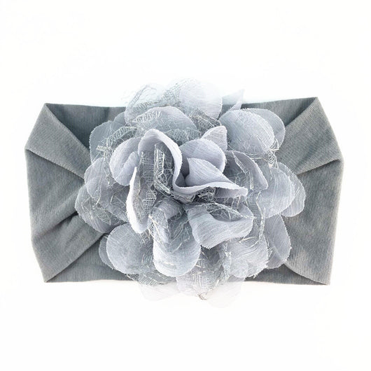 Diadema de Flores en Malla Chifón para Bebé - Image 4