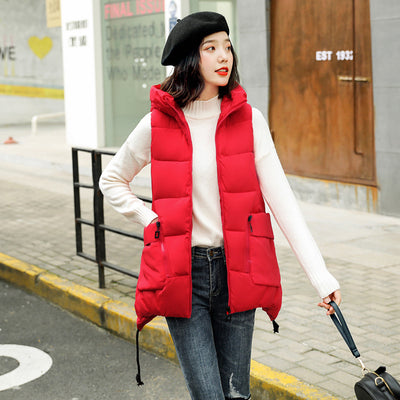 Chaleco Acolchado con Capucha para Mujer - Diseño Slim y Largo Medio - Image 9