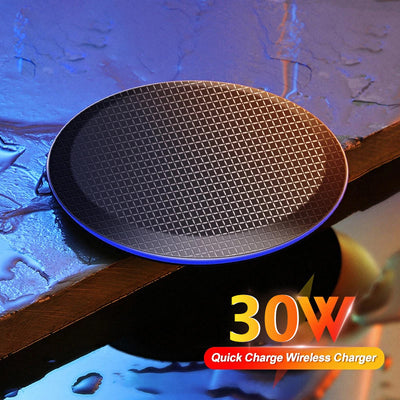 Cargador Inalámbrico 15W Disco Lattice - Carga Rápida y Segura - Image 7