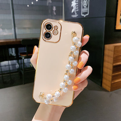 Funda para Teléfono con Pulsera de Perlas - Protección Premium 6D - Image 2