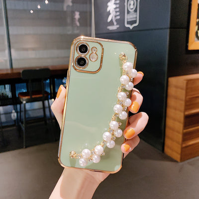 Funda para Teléfono con Pulsera de Perlas - Protección Premium 6D - Image 3