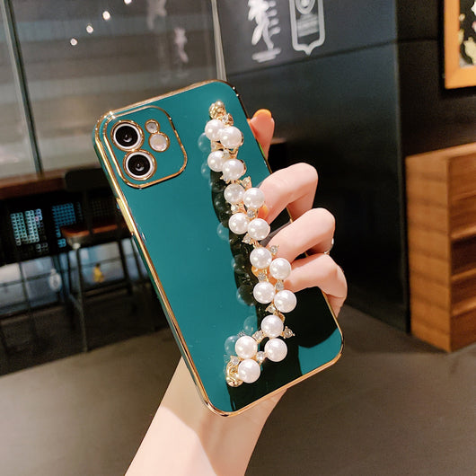 Funda para Teléfono con Pulsera de Perlas - Protección Premium 6D - Image 7