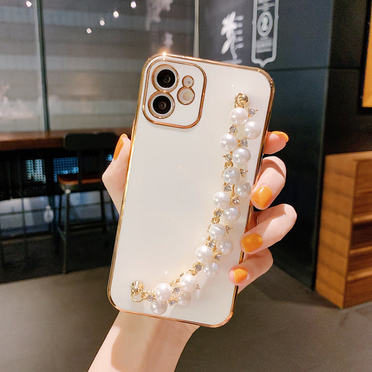 Funda para Teléfono con Pulsera de Perlas - Protección Premium 6D - Image 5