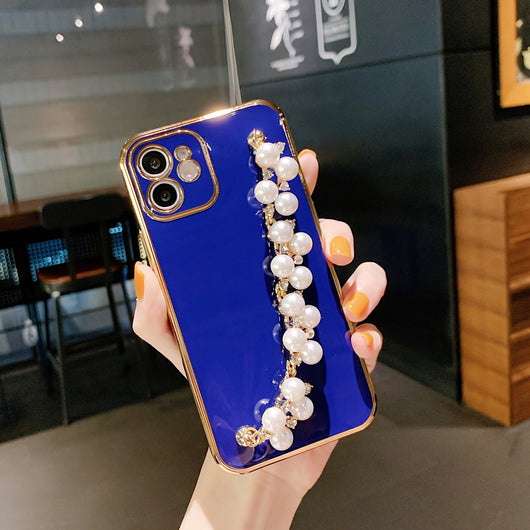 Funda para Teléfono con Pulsera de Perlas - Protección Premium 6D - Image 9