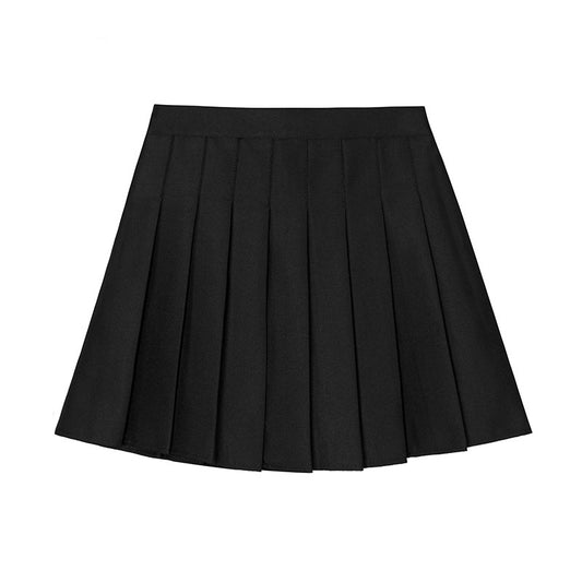 Falda Corta Estilo Universitario - Media Pierna
