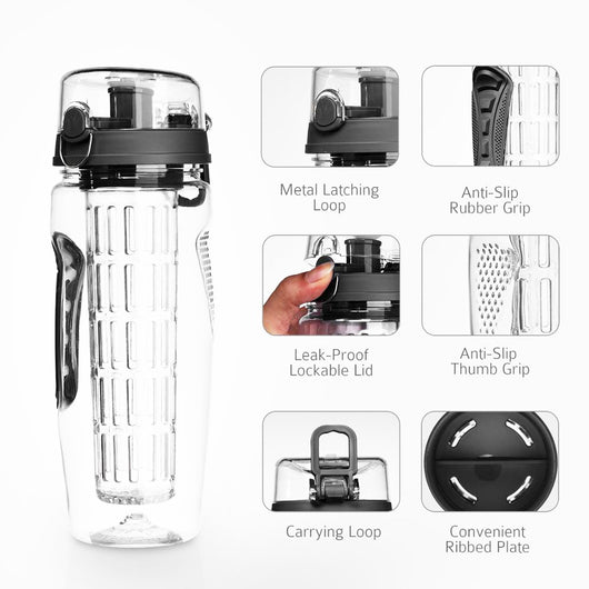 Botella Infusora de Frutas con Shaker - Portátil para Camping y Aventuras - Image 15