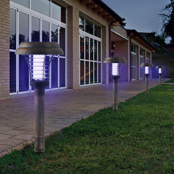 Lámpara Antimosquitos Solar con LED - Repelente Ecológico