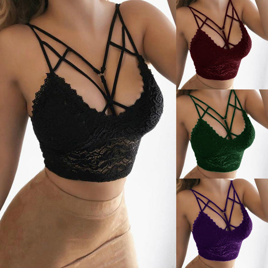 Sostén de Encaje Sexy con Tirantes Ajustables para Mujer - Image 10