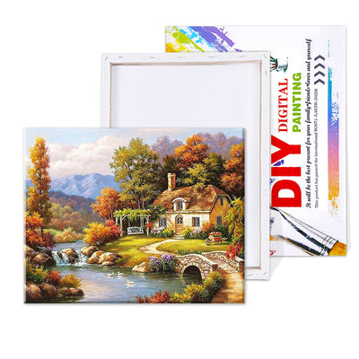 Cuadro Mágico de Paisaje Encantado - Pintura por Números DIY - Image 2