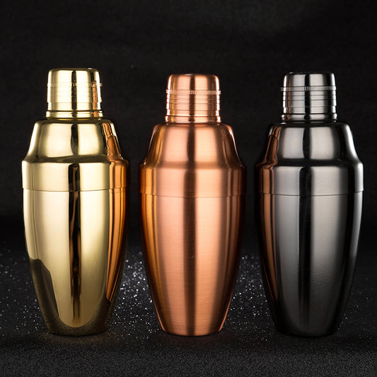 Coctelera Japonesa de Acero Inoxidable - Set Profesional de Barman 3 Piezas