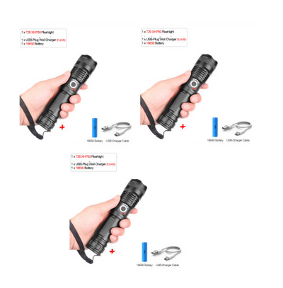 Linterna LED Zoom P50 con Carga USB - Image 21