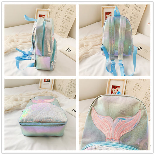 Mochila Escolar Coreana con Diseño Láser Cola de Pez - Bolsa de Viaje Versátil - Image 10