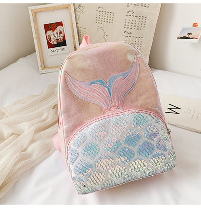 Mochila Escolar Coreana con Diseño Láser Cola de Pez - Bolsa de Viaje Versátil - Image 5