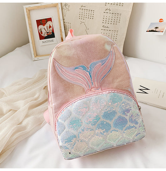 Mochila Escolar Coreana con Diseño Láser Cola de Pez - Bolsa de Viaje Versátil - Image 5